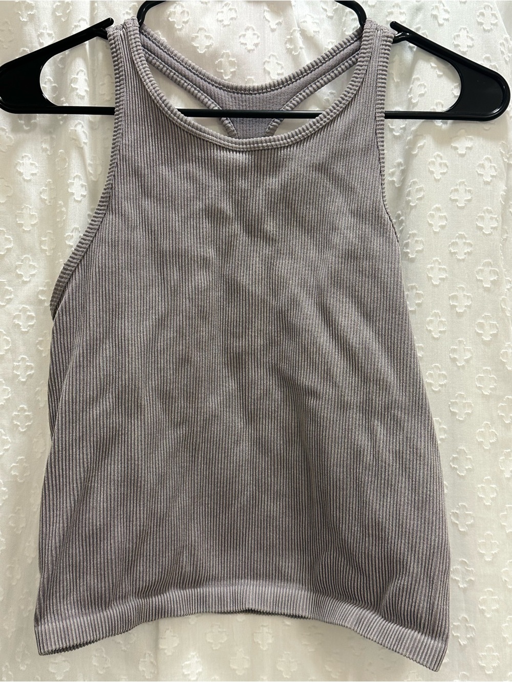 ASOS Grey Ribbed Tank Top